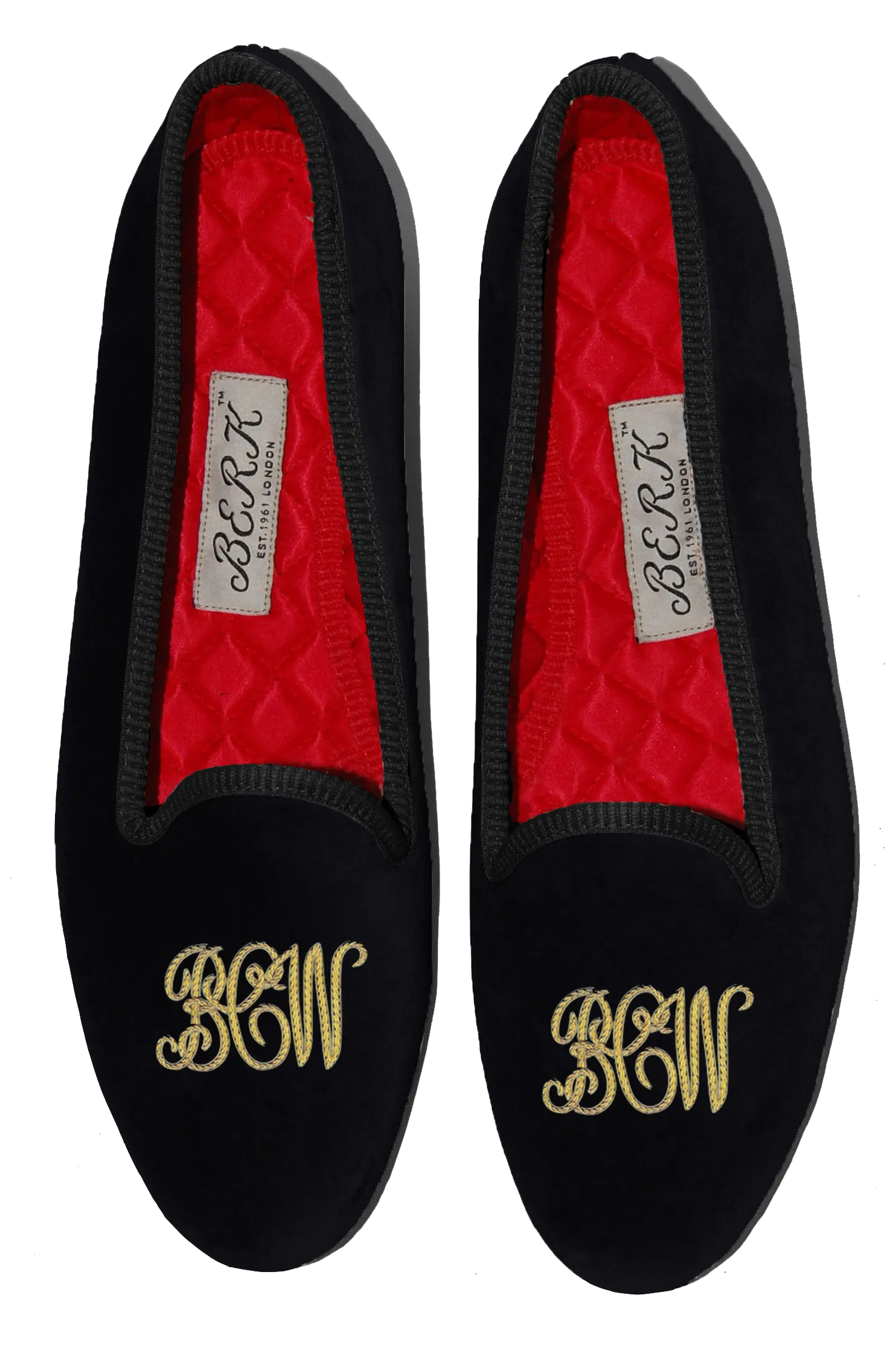 Script Style Monogram Slippers