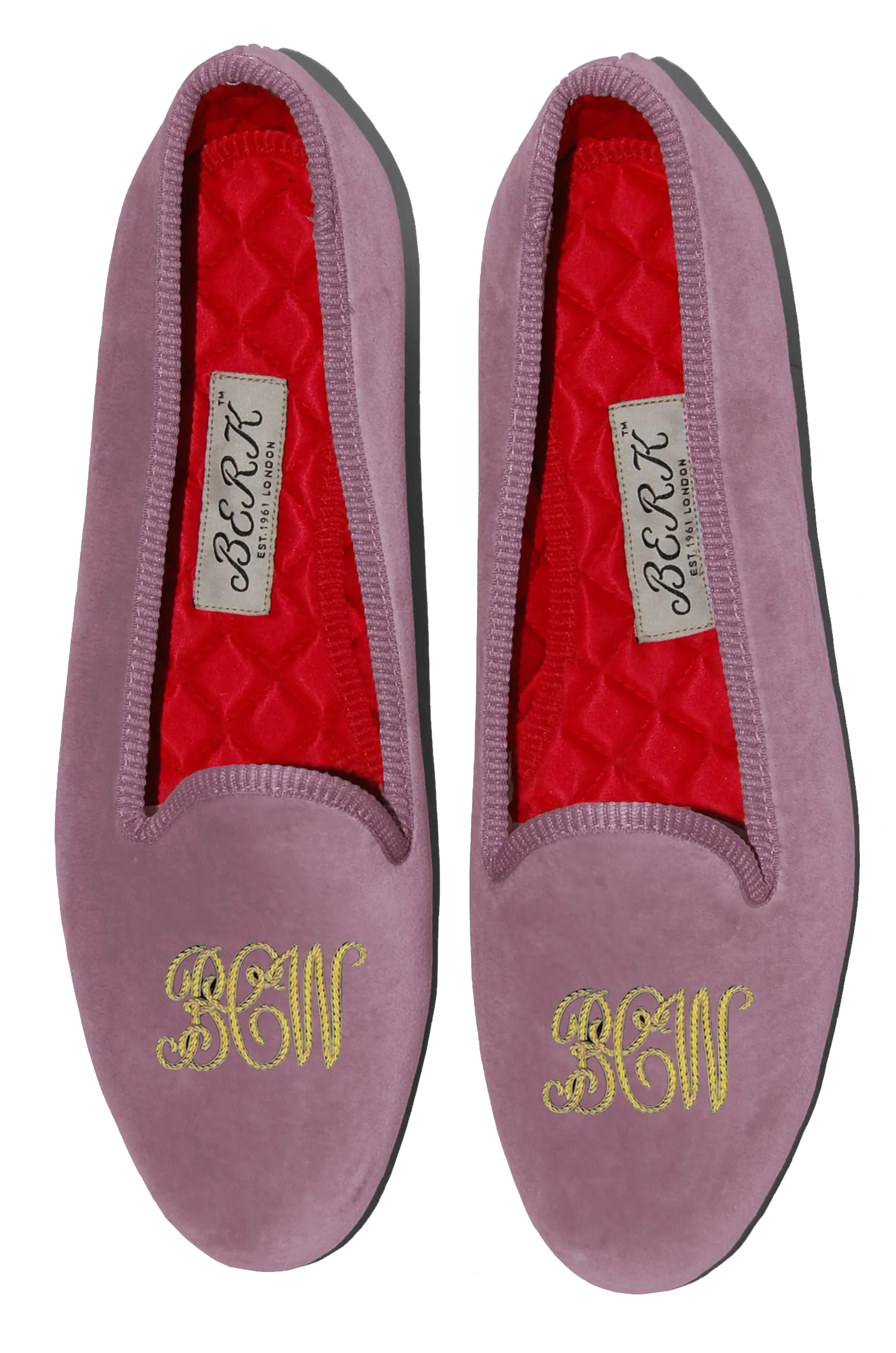 Script Style Monogram Slippers