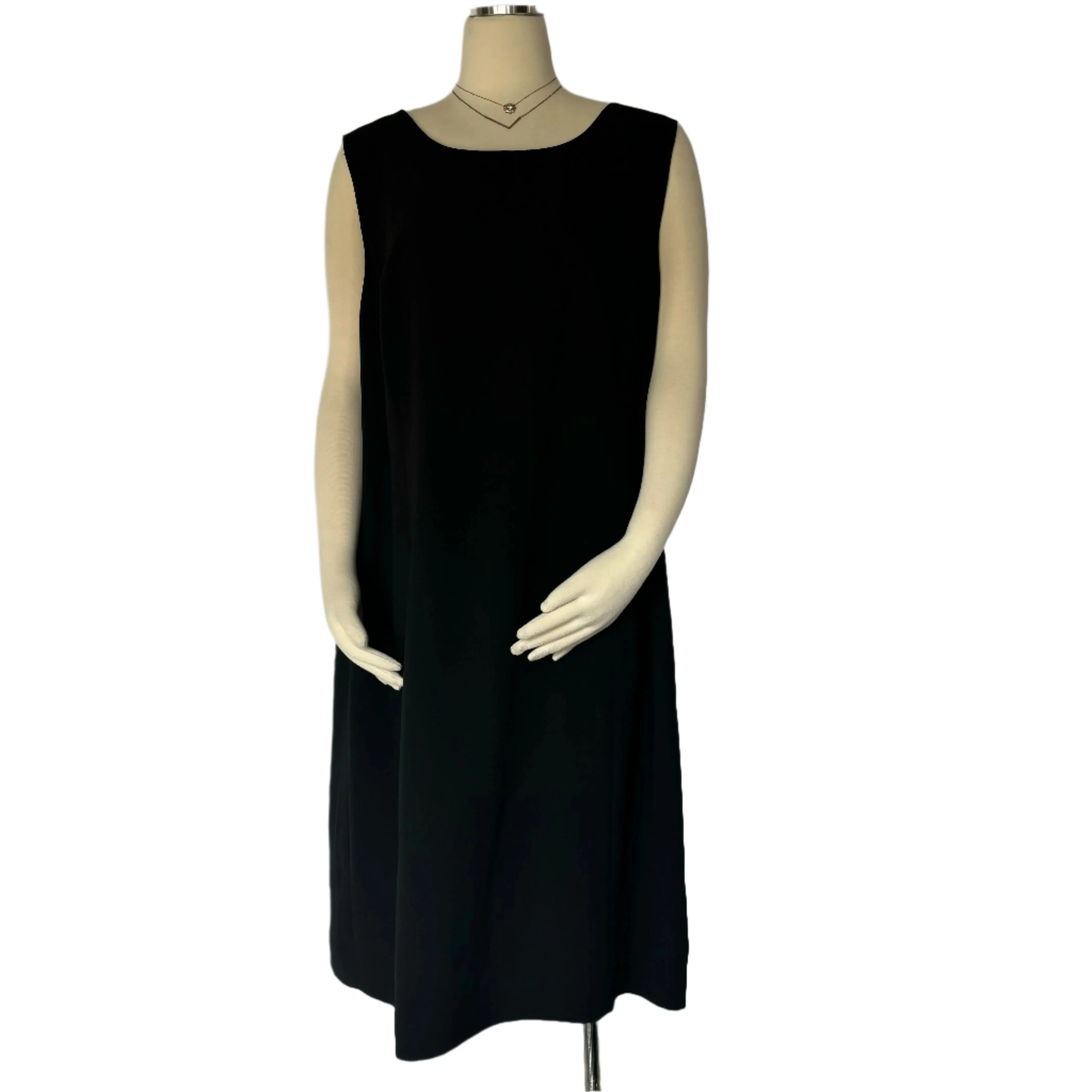 Simple Black Shift Style Dress