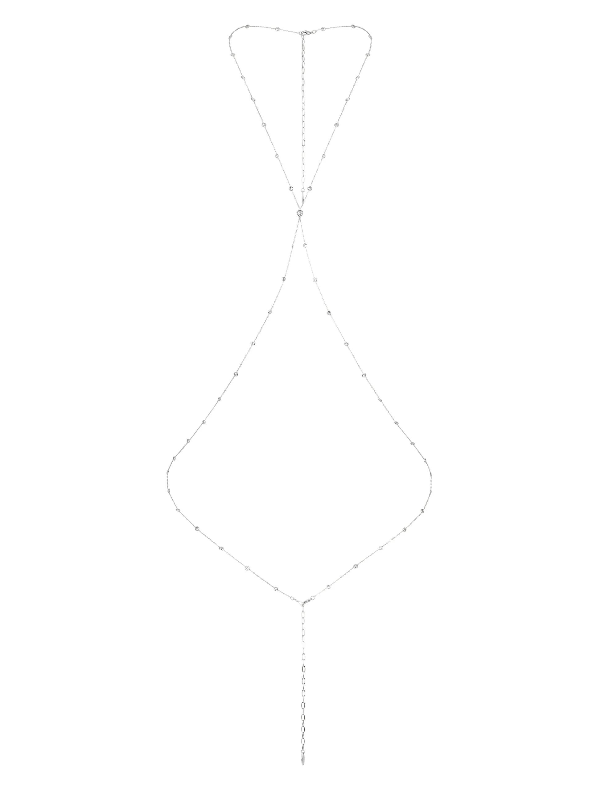 Simple Crystal X Body Chain