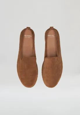 Slippers - Cognac Suede