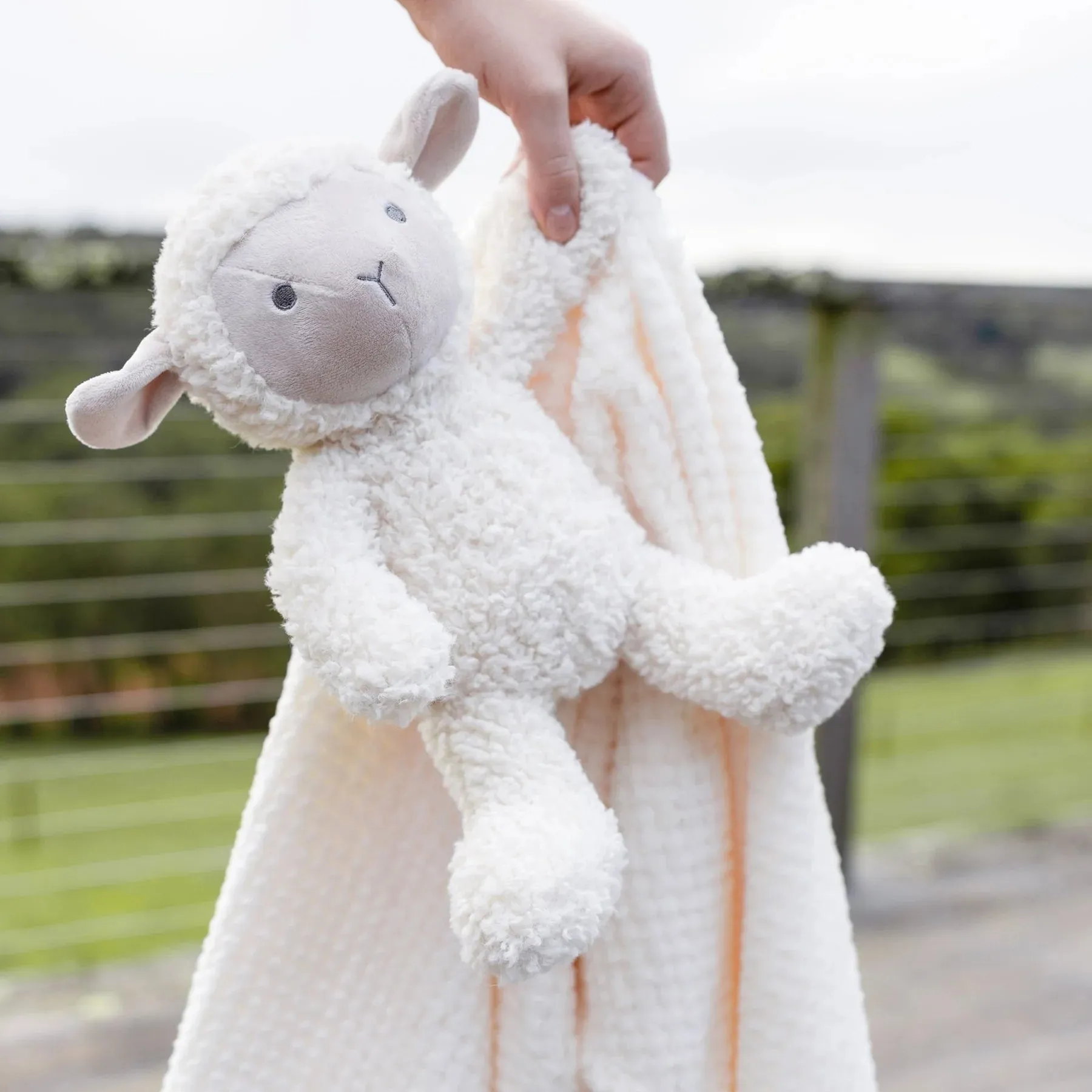 Soft Plush Baby Toy & Blanket - Farmyard Lamb