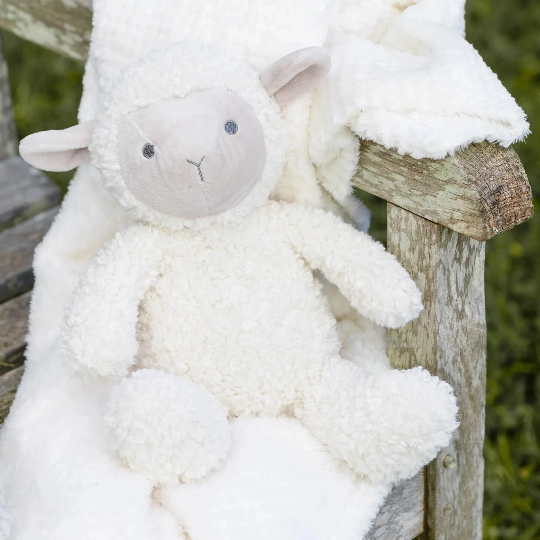 Soft Plush Baby Toy & Blanket - Farmyard Lamb