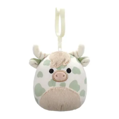 Squishmallow 3.5 Inch Celestino the Highland Cow Plush Clip