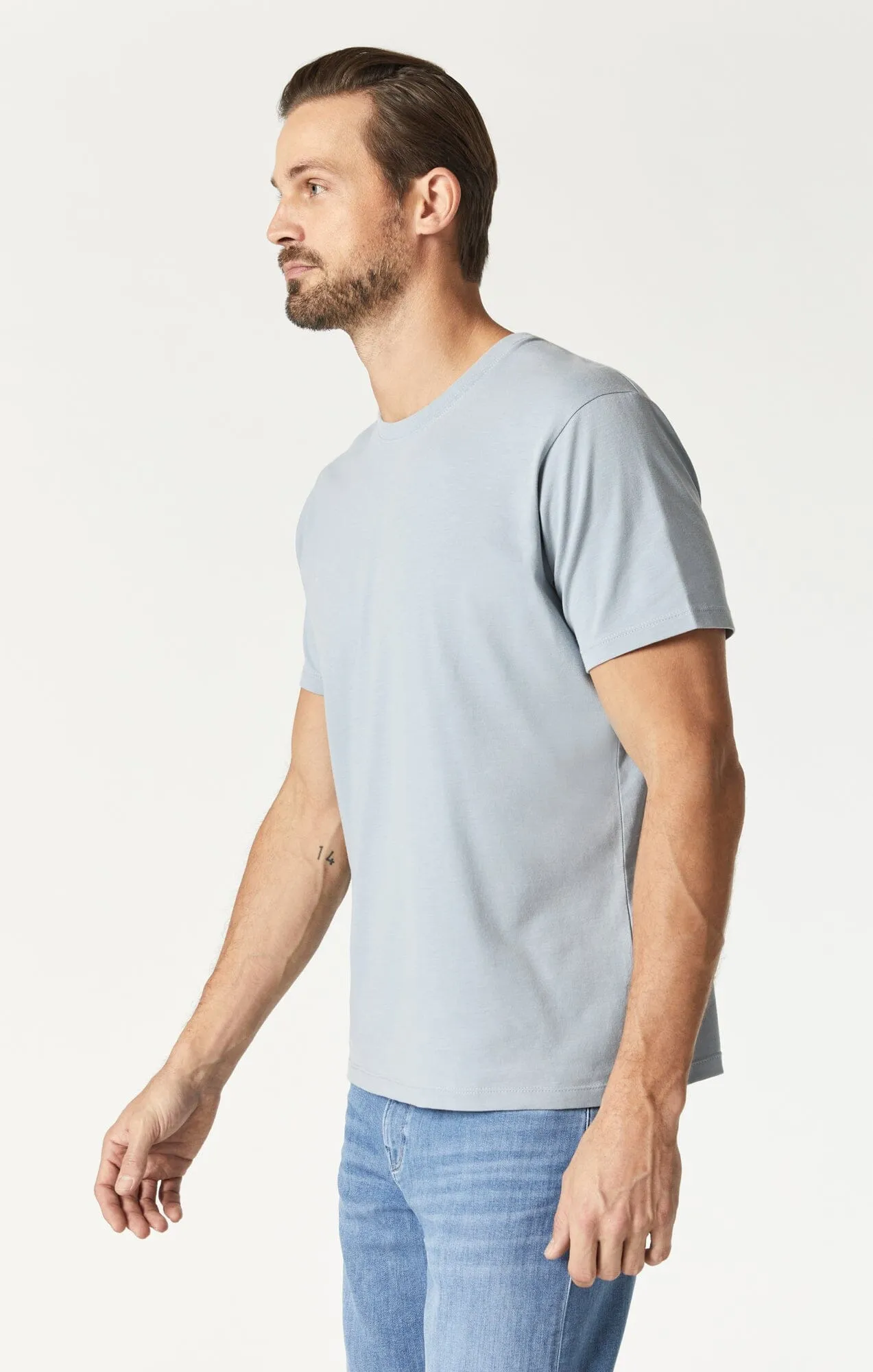 T-SHIRT IN ALUMINUM NATURAL DYE