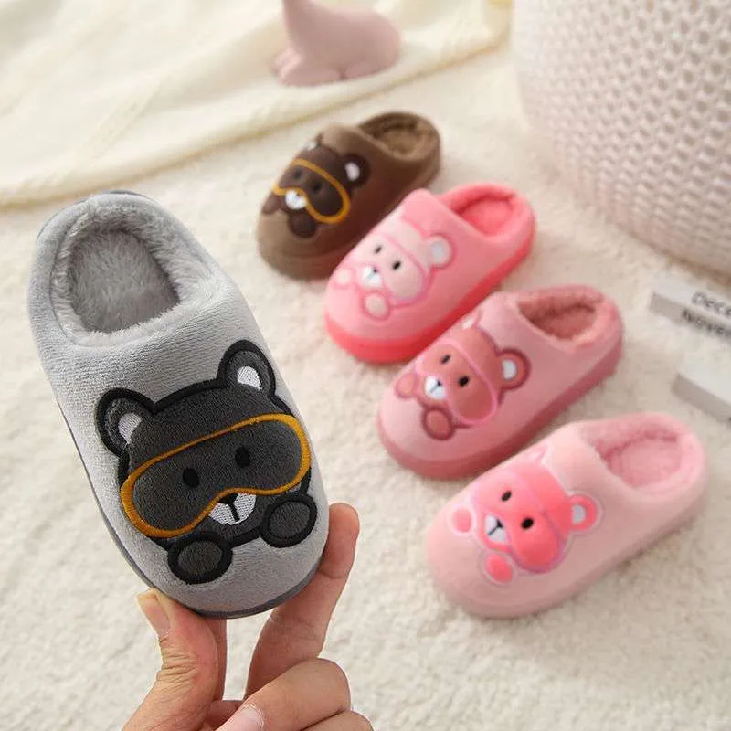 Teddy Bear Slippers for Girls