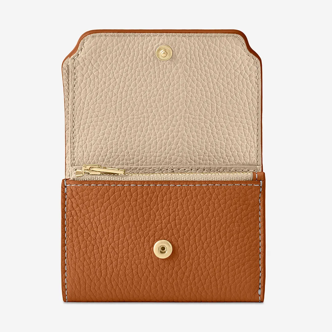 The Trifold Wallet - Pecan Nude