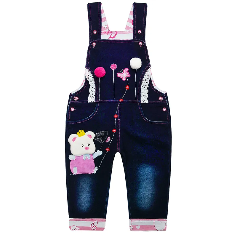 Toddler Jeans Overalls 3D Cartoon Cute Shortalls