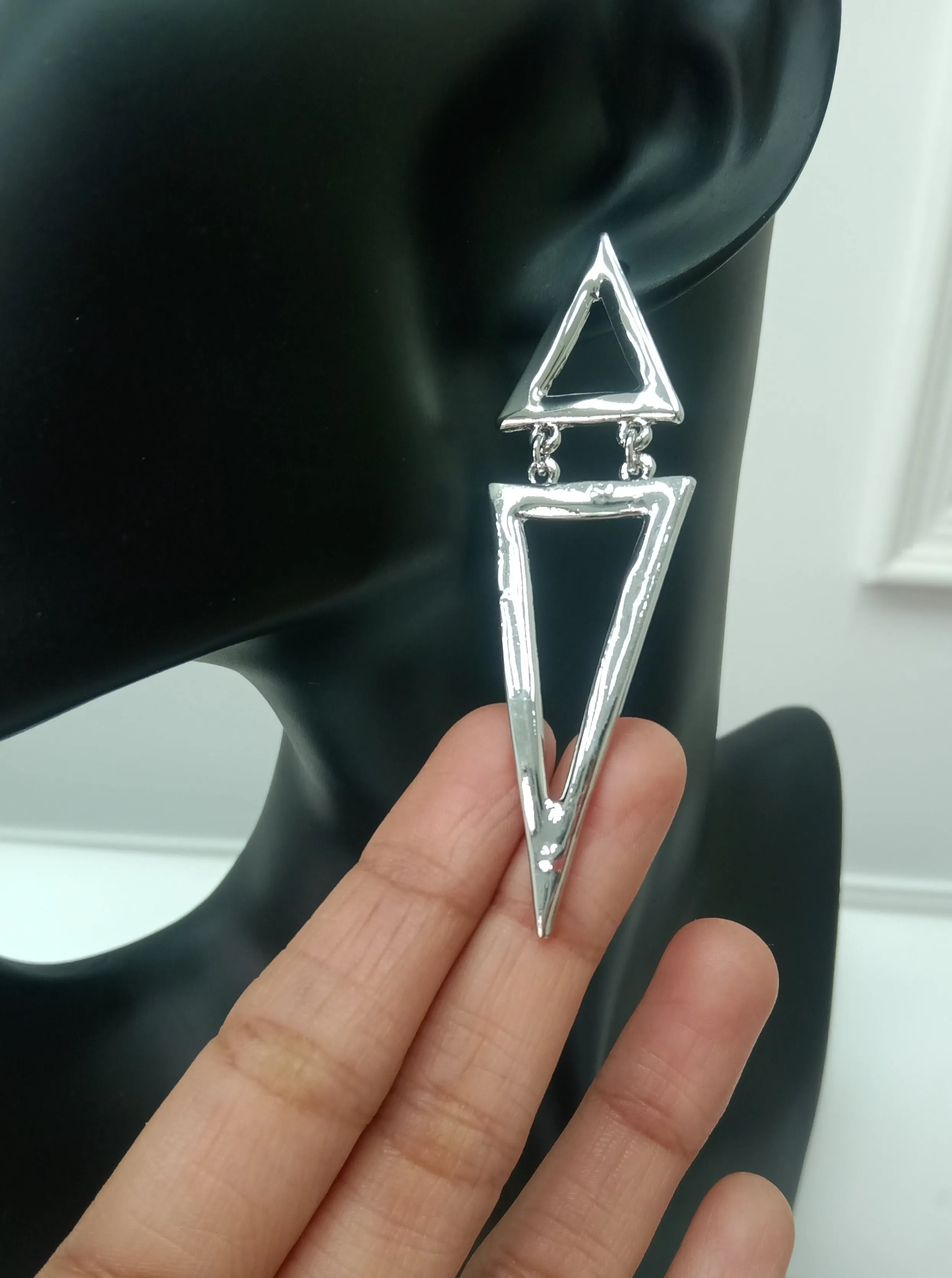 Triangle Swings Dangle Earrings