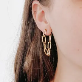 Two Looks in One Chain Link Earrings - WATERPROOF