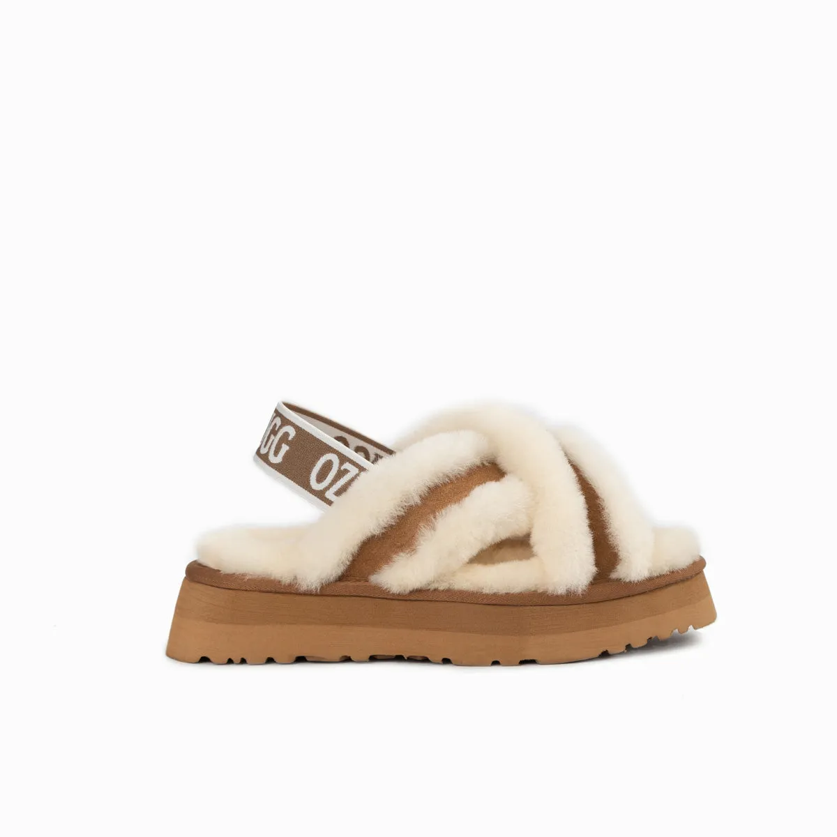 Ugg Adele Platform Slipper(Elastic Backstrap) (Water Resistant)