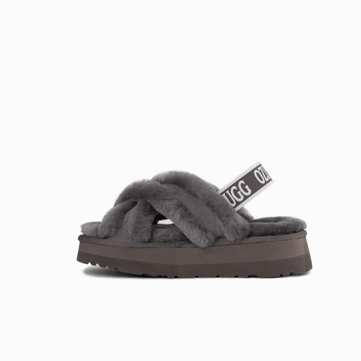 Ugg Adele Platform Slipper(Elastic Backstrap) (Water Resistant)