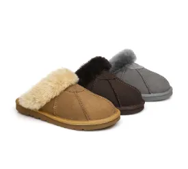 UGG Slippers Double Faced Sheepskin Wool Nonslip Slippers Robert