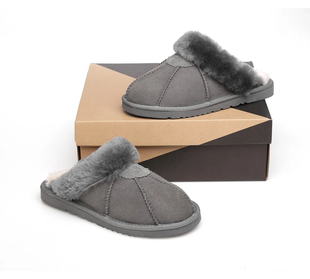 UGG Slippers Double Faced Sheepskin Wool Nonslip Slippers Robert