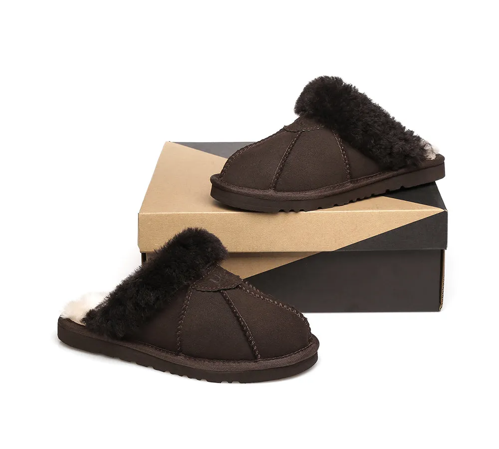 UGG Slippers Double Faced Sheepskin Wool Nonslip Slippers Robert