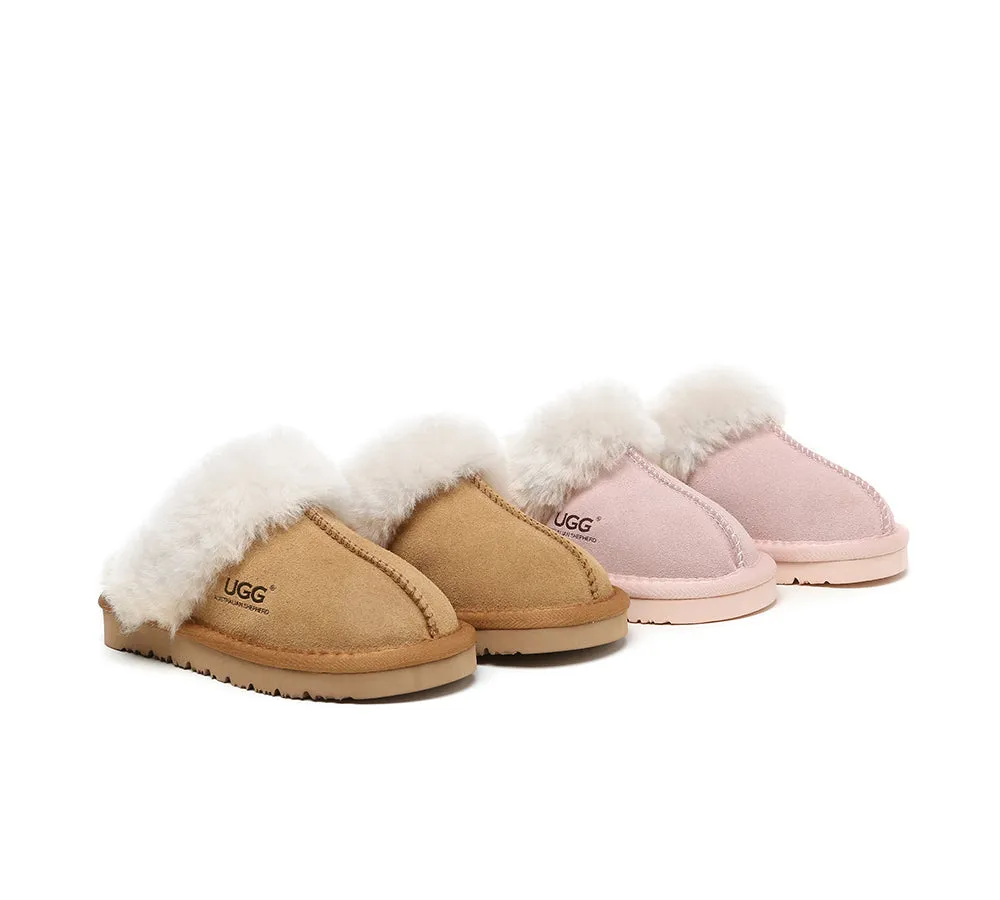 Ugg Slippers Kids Australian Sheepskin Wool Muffin