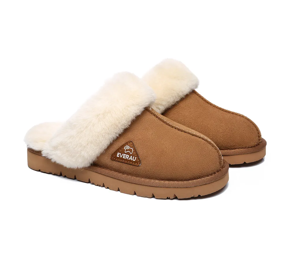 UGG Slippers Women Men Premium Sheepskin Wool House Slippers Muffin