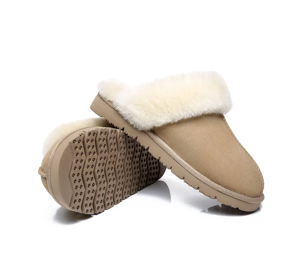 UGG Slippers Women Men Premium Sheepskin Wool House Slippers Muffin