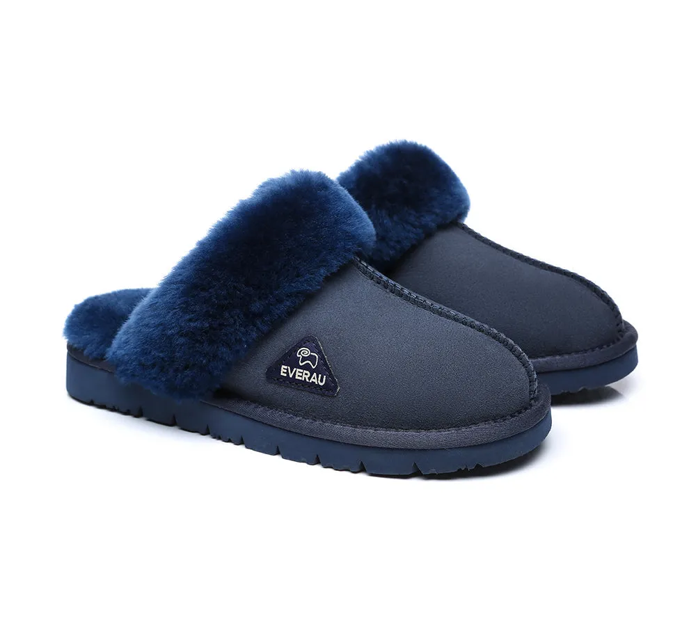 UGG Slippers Women Men Premium Sheepskin Wool House Slippers Muffin