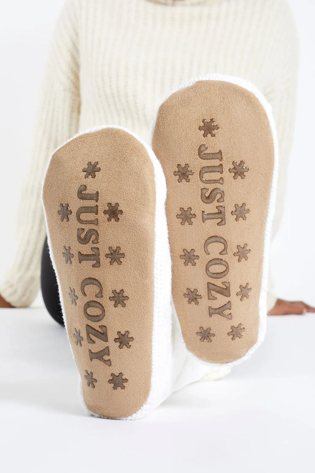 White - Cozy Slipper Socks