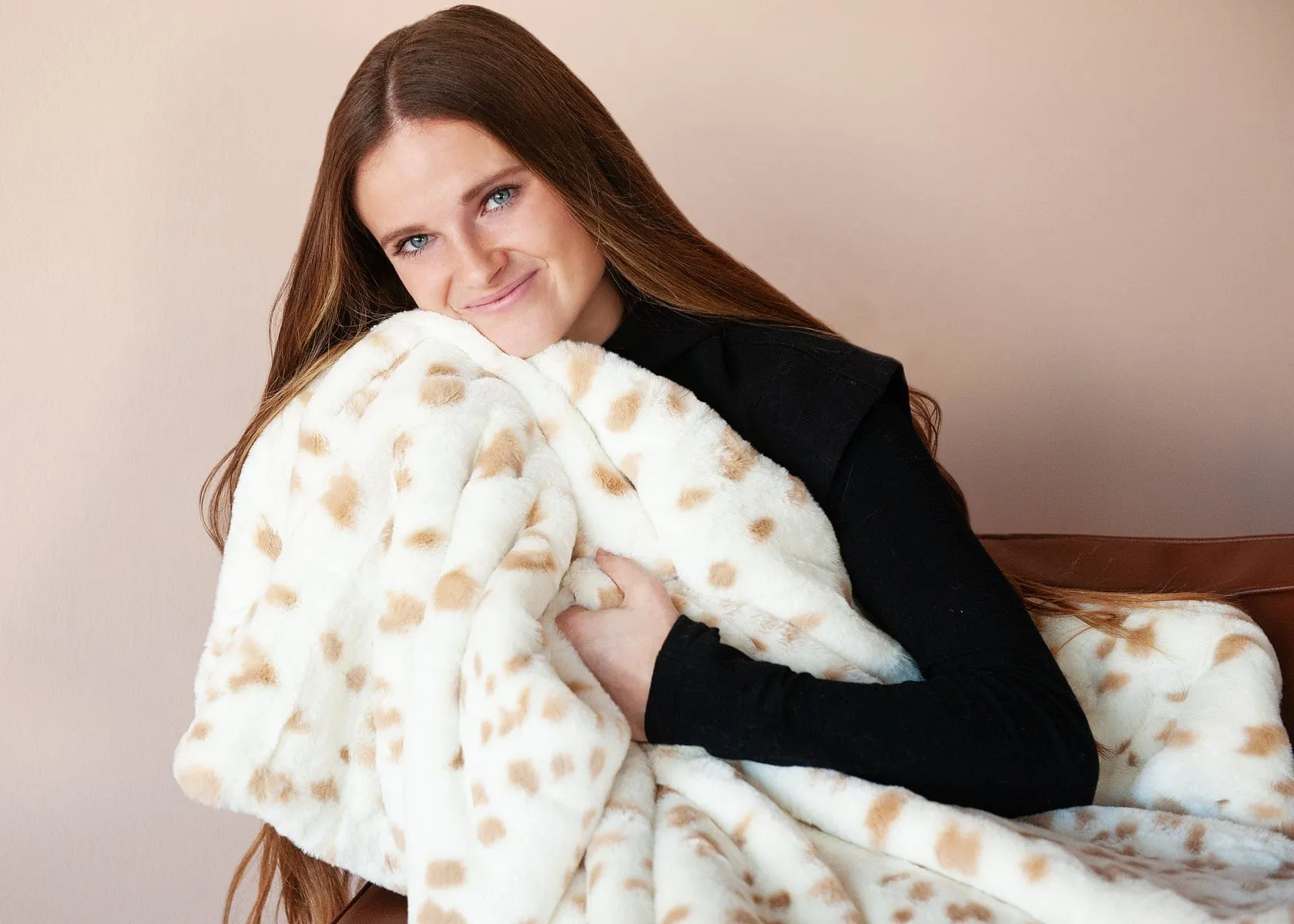 White Spotted Fawn Blanket