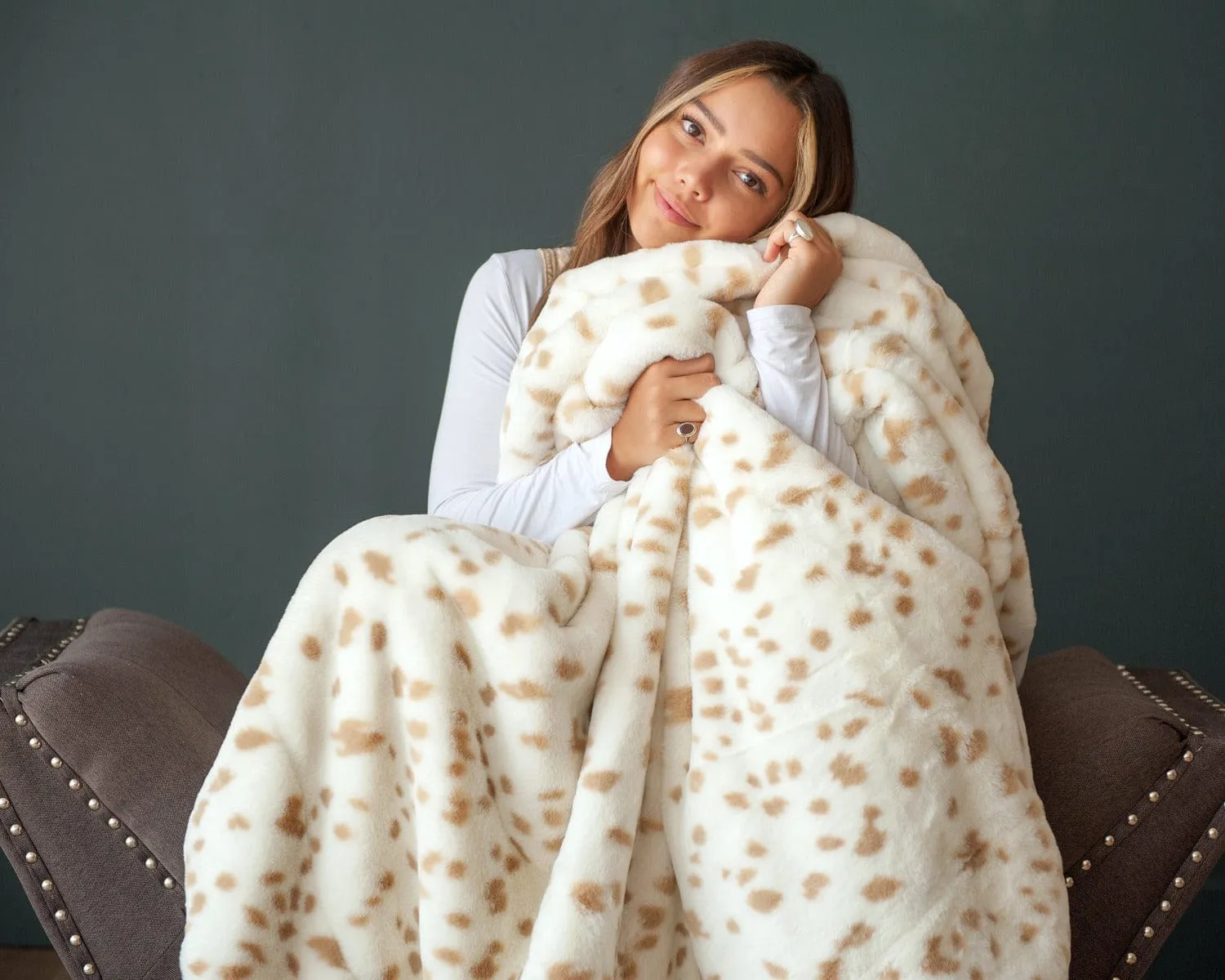 White Spotted Fawn Blanket