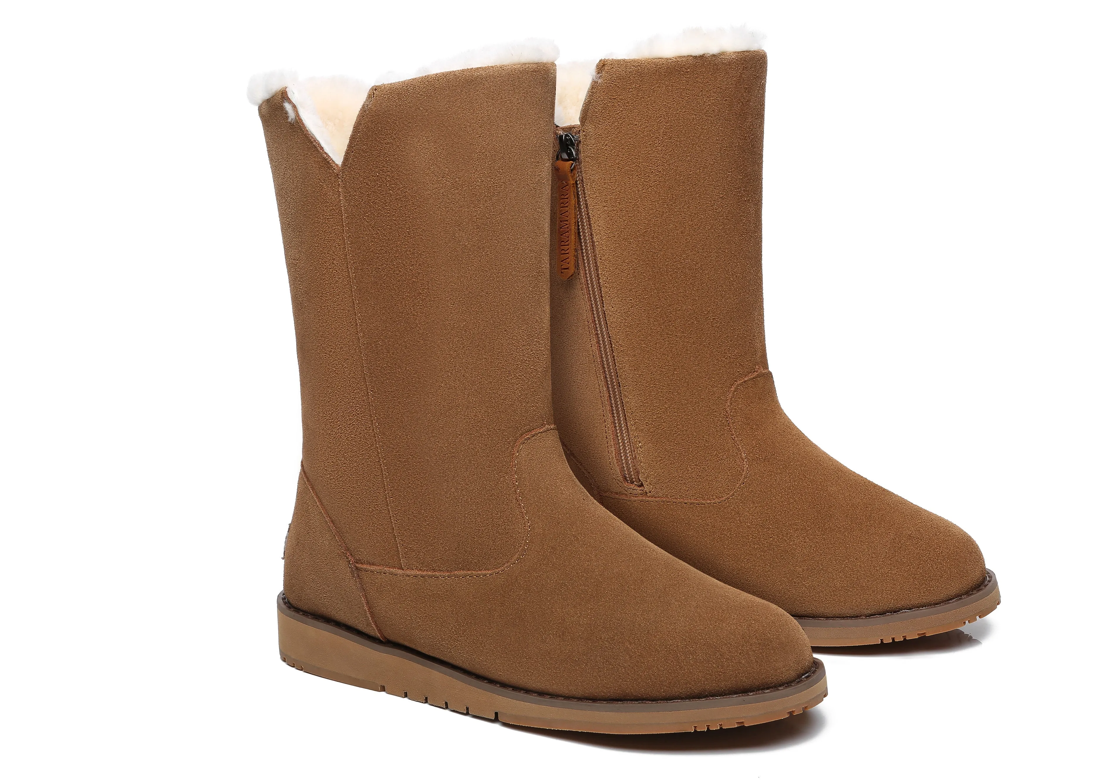 Womens Fashion Ugg Boots Mid Calf Colleen