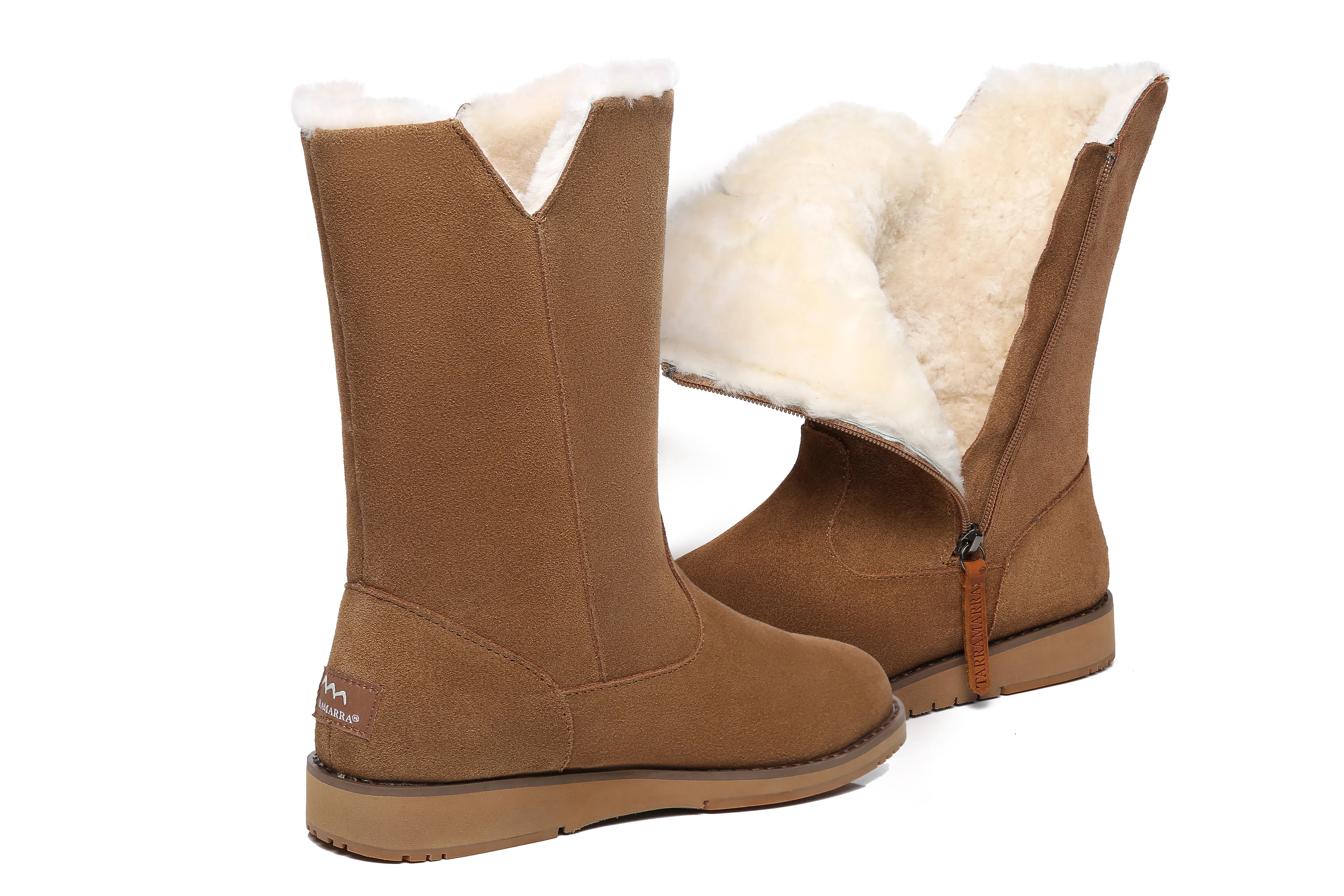 Womens Fashion Ugg Boots Mid Calf Colleen