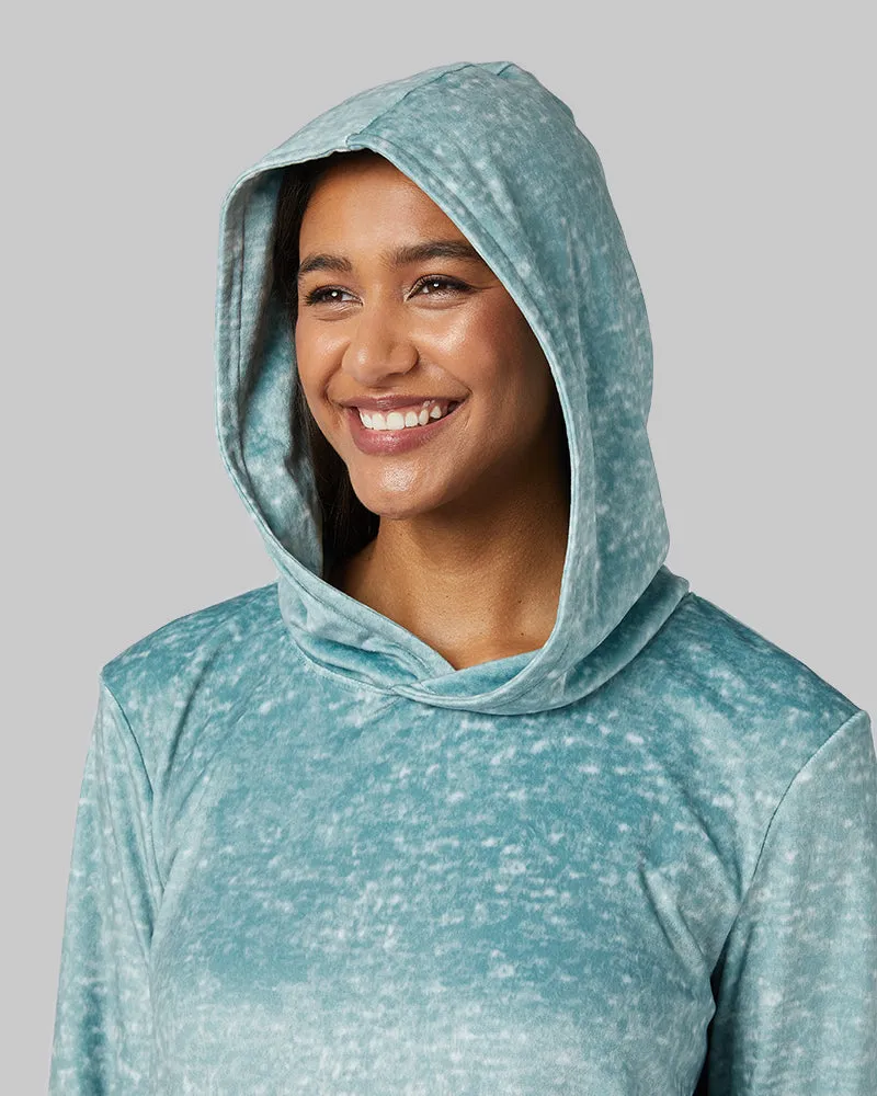 WOMEN'S PLUSH LONG LOUNGE HOODIE