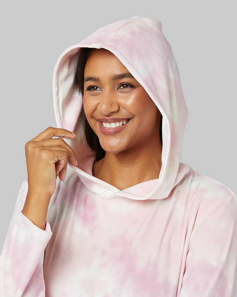 WOMEN'S PLUSH LONG LOUNGE HOODIE