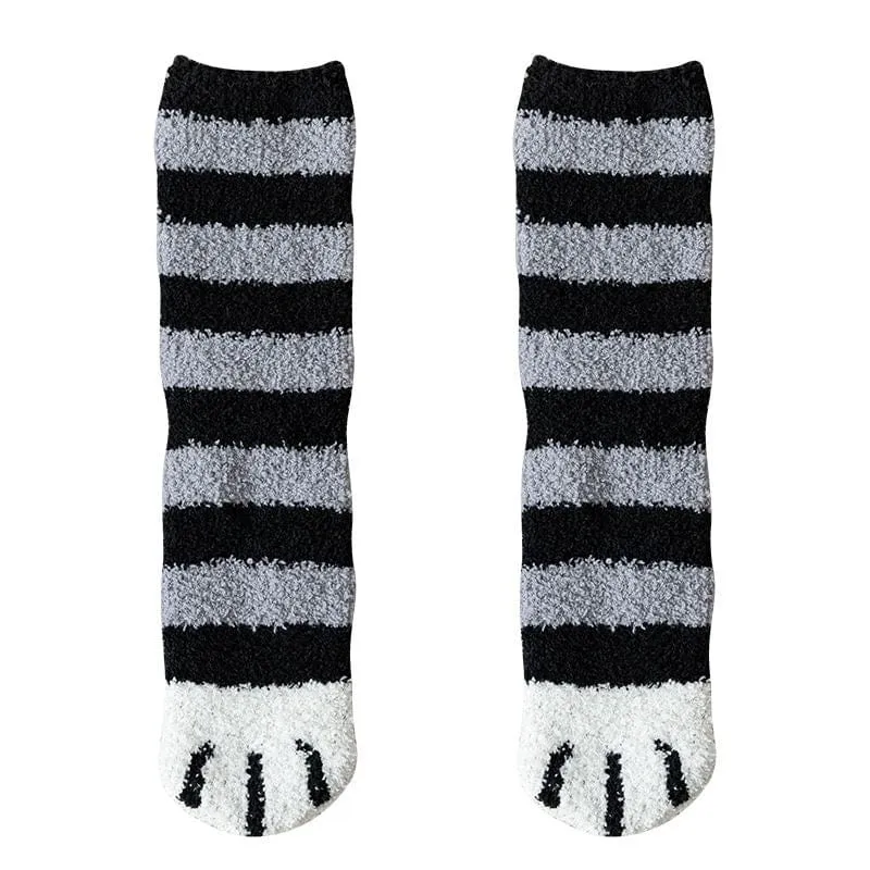 Women's Thick Thermal Calf High Socks in  6 Playful Animal Prints